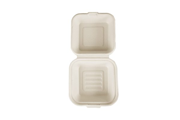6'' Bagasse Hamburger Box - 图片 3