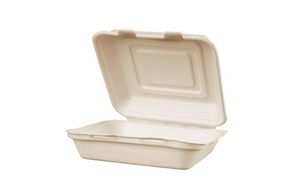 8'' Bagasse Clamshell Box - 图片 2