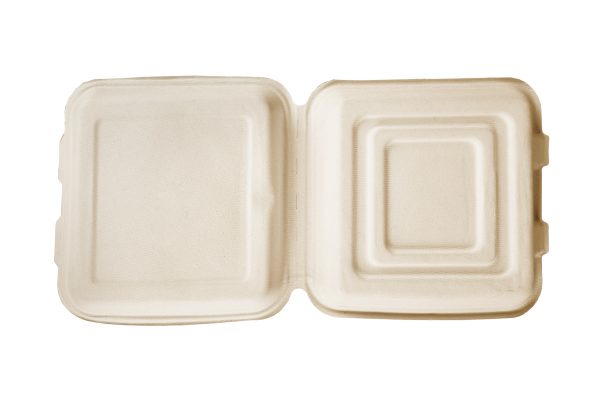 8'' Bagasse Clamshell Box - 图片 3